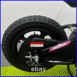 Revvi 12 Pink 24v100w Motor Electric Kids Balance Bike, Latest Model