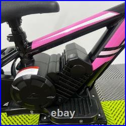 Revvi 12 Pink 24v100w Motor Electric Kids Balance Bike, Latest Model