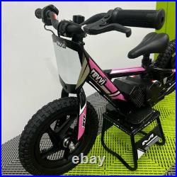 Revvi 12 Pink 24v100w Motor Electric Kids Balance Bike, Latest Model