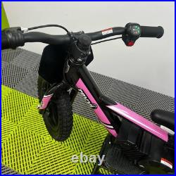 Revvi 12 Pink 24v100w Motor Electric Kids Balance Bike, Latest Model