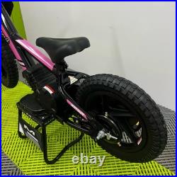 Revvi 12 Pink 24v100w Motor Electric Kids Balance Bike, Latest Model