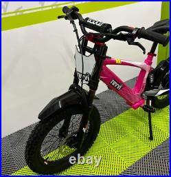 Revvi 18 Pink 36v500w Motor Electric Kids Bike, Latest Model
