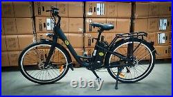 Roadhog E Bike Electric Bike Unisex BLACK with Basket & Panier, 25KPH 250W
