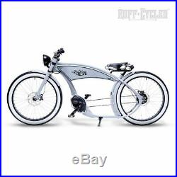 Ruff Cycles Ruffian Electric E-Bike Bicycle Bosch Motor Grey Chopper Cruiser