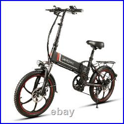 SAMEBIKE 20 Folding Electric Bike 35km/h 48V 350W Motor Bicycle Mountain E-Bike