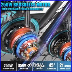 SHIMANO 27.5 Mountain E-Bike Electric Bike 21 speed 250W 36V 10.4Ah 15.5mph