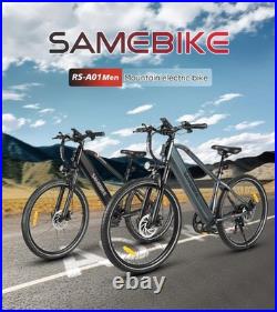 Samebike RS-A01Men Electric City Bicycle 36V 15Ah Battery 27.5 City E-Bike