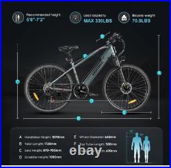 Samebike RS-A01Men Electric City Bicycle 36V 15Ah Battery 27.5 City E-Bike