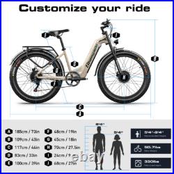Shengmilo Dual Motor Electric Bike 48V 17.5AH Full Suspension E-Bike UK Stock