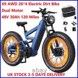 TESWAY X9 AWD 264.0'' Dual Motor 48V 30AH Electric Bike City/Offroad E-Bike NFC