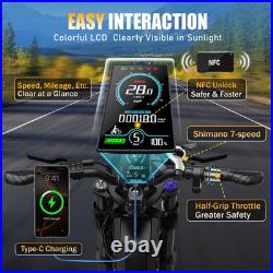 TESWAY X9 AWD 264.0'' Dual Motor 48V 30AH Electric Bike City/Offroad E-Bike NFC