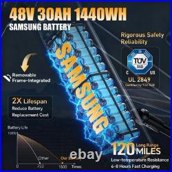 TESWAY X9 AWD 264.0'' Dual Motor 48V 30AH Electric Bike City/Offroad E-Bike NFC