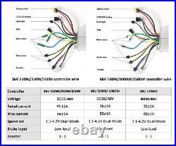 UK 48V 27.5 Electric Bicycle Motor Conversion Kit Front Rear Wheel EBike 1500