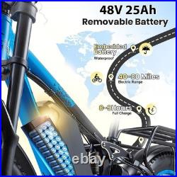 UK Fat Tyre Electric Bike for adul, 48V 23Ah Dual Motor Mountain E-Bike -K17