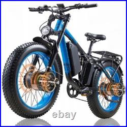 UK Fat Tyre Electric Bike for adul, 48V 23Ah Dual Motor Mountain E-Bike -K17
