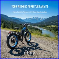 UK Fat Tyre Electric Bike for adul, 48V 23Ah Dual Motor Mountain E-Bike -K17