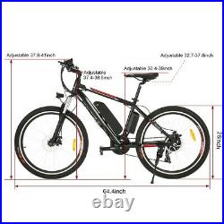 Upgraded Electric Mountain Bike 26 E-Bike Bicycle CityBike Cycling 250W Motor