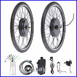 Used 26/28 Electric Bicycle Motor Conversion Kit Front/Rear Wheel E Bike PAS
