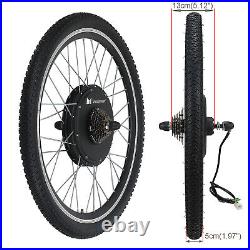 Voilamart 1500W 26Rear Wheel E-Bike Electric Bicycle Motor Conversion Kit withBag