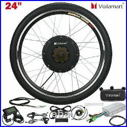 Voilamart 24 1000W Electric Bicycle Conversion Kit E Bike Motor Rear Wheel LCD