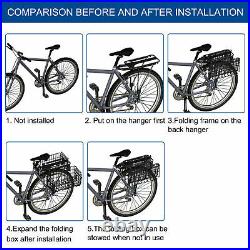 Voilamart 261500W Rear Wheel Electric Bicycle E Bike Conversion Motor Kit +Rack