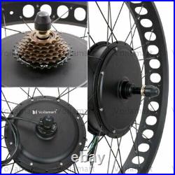 Voilamart 26Electric Bicycle Motor Conversion Kit Rear Wheel Fat Tyre EBike LCD