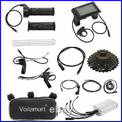 Voilamart 26Rear Electric Bicycle Conversion Kit EBike Motor Hub LCD Waterproof