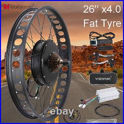 Voilamart 26'' 1000W Rear Fat Tire Electric Bicycle Motor Conversion Kit E Bike