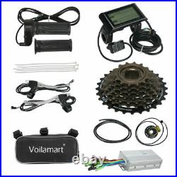 Voilamart 26 48V 1000W Electric Bicycle Conversion Kit E Bike Motor Rear LCD