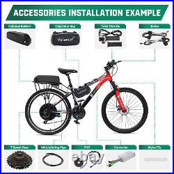 Voilamart 26 48V 1OOOW Rear Wheel Electric Bicycle Motor Conversion Kit E Bike