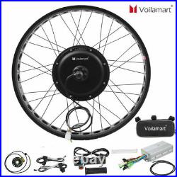 Voilamart 26'' Electric Bicycle Motor Conversion Kit EBike Rear Fat Snow Tire