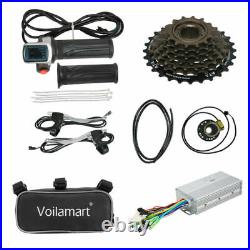 Voilamart 26'' Electric Bicycle Motor Conversion Kit EBike Rear Fat Snow Tire
