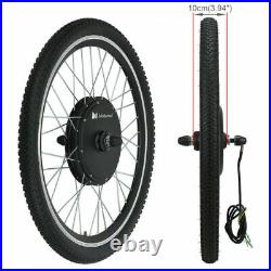 Voilamart 26 Front Wheel Electric Bicycle Motor Conversion Kit E Bike 48V +Bag