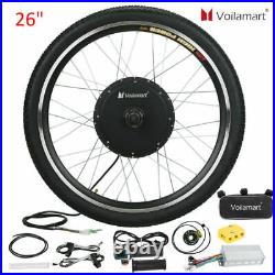 Voilamart 26 Front Wheel Electric Bicycle Motor Conversion Kit E Bike 48V +Bag