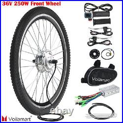 Voilamart 26 Wheel Electric Bicycle Motor E-Bike Front Rear Conversion Kit LCD