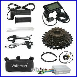 Voilamart 28 Electric Bicycle Motor Conversion Kit EBike Rear Wheel LCD + Bag