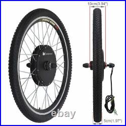 Voilamart 48V 1000W Electric Bicycle Motor Conversion Kit E Bike Front Wheel 26