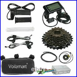 Voilamart 48V 26 Electric Bicycle Conversion Kit Rear Wheel Motor EBike LCD