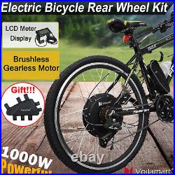 Voilamart Electric Bicycle Conversion Kit E bike Motor 26 1000W Rear Wheel LCD