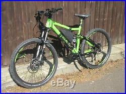 Voodoo Canzo Electric Mountain Bike Full Suspension 250w Bafang Throttle 18
