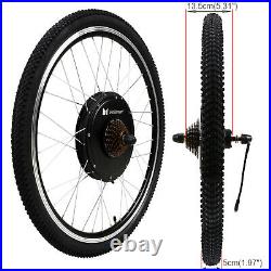 Waterproof 1000W Electric Bicycle Ebike Rear Wheel Conversion Kit 26'' Motor PAS