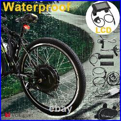 Waterproof 1000W Electric Bicycle Ebike Rear Wheel Conversion Kit 26'' Motor PAS