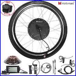 Waterproof 26 1500W Electric Bicycle Conversion Kit Rear Wheel Motor EBike LCD