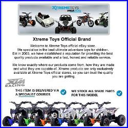 XTREME XTM Racing 36V 1000W Motor Kids Childs Electric Quad Bike White Blue