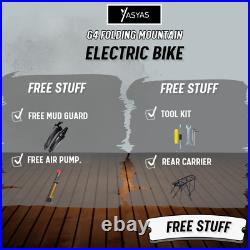 Yasyas 26 Folding Electric Mountain Bike, 250W Motor, 36V Battery, G4 Army Green Yasyas 26 Folding Electric Mountain Bike, 250W Motor, 36V Battery, G4 Army Green