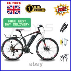 Yasyas E-Bike 26in Tyre Mountain Electric Bike 250W Motor 36V Battery E9 Black