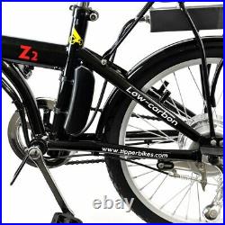 Z2 COMPACT FOLDING ELECTRIC BIKE 20 ONYX BLACK 250W Brushless Motor